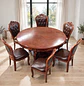 Comedor Redondo 6 Sillas de Madera Clásico Elegante - Miniatura 22