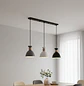 Lámpara Colgante 3 Luces de Aluminio Gris Blanco Negro - Miniatura 4
