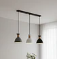 Lámpara Colgante 3 Luces de Aluminio Gris Blanco Negro - Miniatura 1