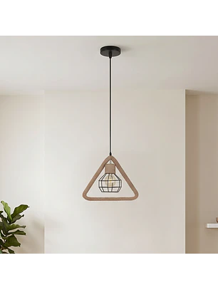 Lámpara Colgante Rústica Triangular Decorativa 38×33 mm