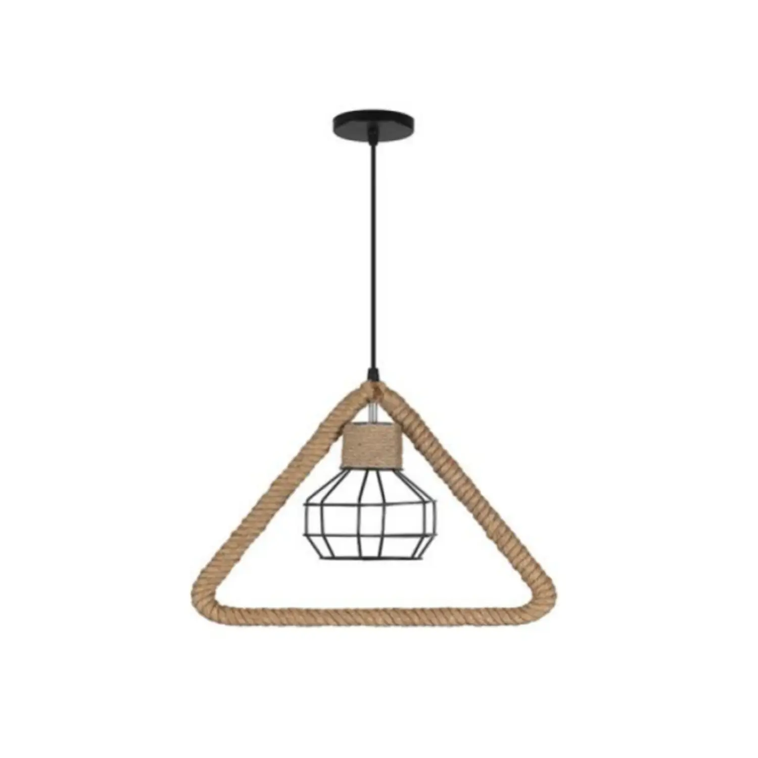 Lámpara Colgante Rústica Triangular Decorativa 38×33 mm 3