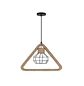 Lámpara Colgante Rústica Triangular Decorativa 38×33 mm - Miniatura 3