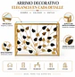 Arrimo Dorado con Diseño de Hojas y Tapa Blanca Elegante - Miniatura 2