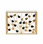 Arrimo Dorado con Diseño de Hojas y Tapa Blanca Elegante - Miniatura 3
