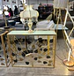 Arrimo Dorado con Diseño de Hojas y Tapa Blanca Elegante - Miniatura 4