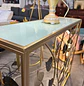Arrimo Dorado con Diseño de Hojas y Tapa Blanca Elegante - Miniatura 5