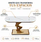 Mesa de Arrimo Zaragoza Dorada con Cubierta Efecto Mármol - Miniatura 2