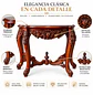 Mesa Lateral de Madera Montenegro Barroca Clásica Tallada - Miniatura 3
