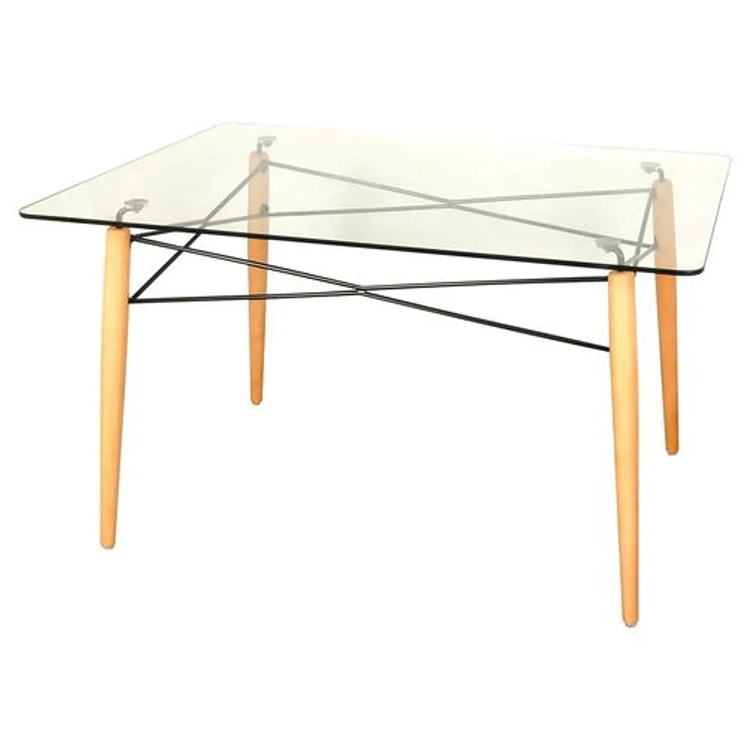 Mesa Rectangular de Vidrio Eiffel 120x80 cm 3