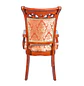Silla de Comedor Sitial Color Caoba Tallada con Brazos - Miniatura 5