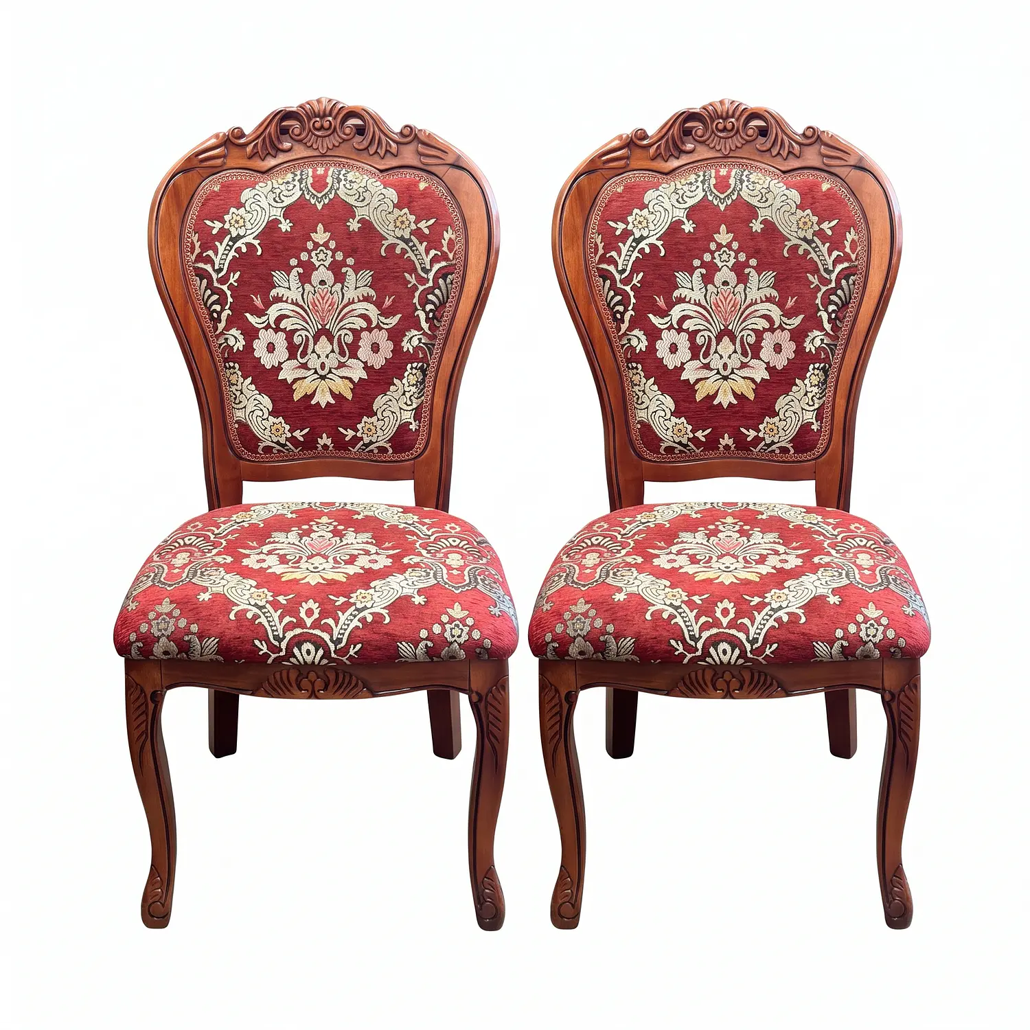 Set de 2 Sillas Comedor Florencia en Madera Tapizadas Elegantes 3