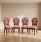 Set de 4 Sillas Comedor Florencia en Madera Tapizadas Elegantes - Miniatura 1