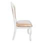 Set de 2 Silla de Comedor Blanca Monaco Tapizada con Tela Estampada - Miniatura 6