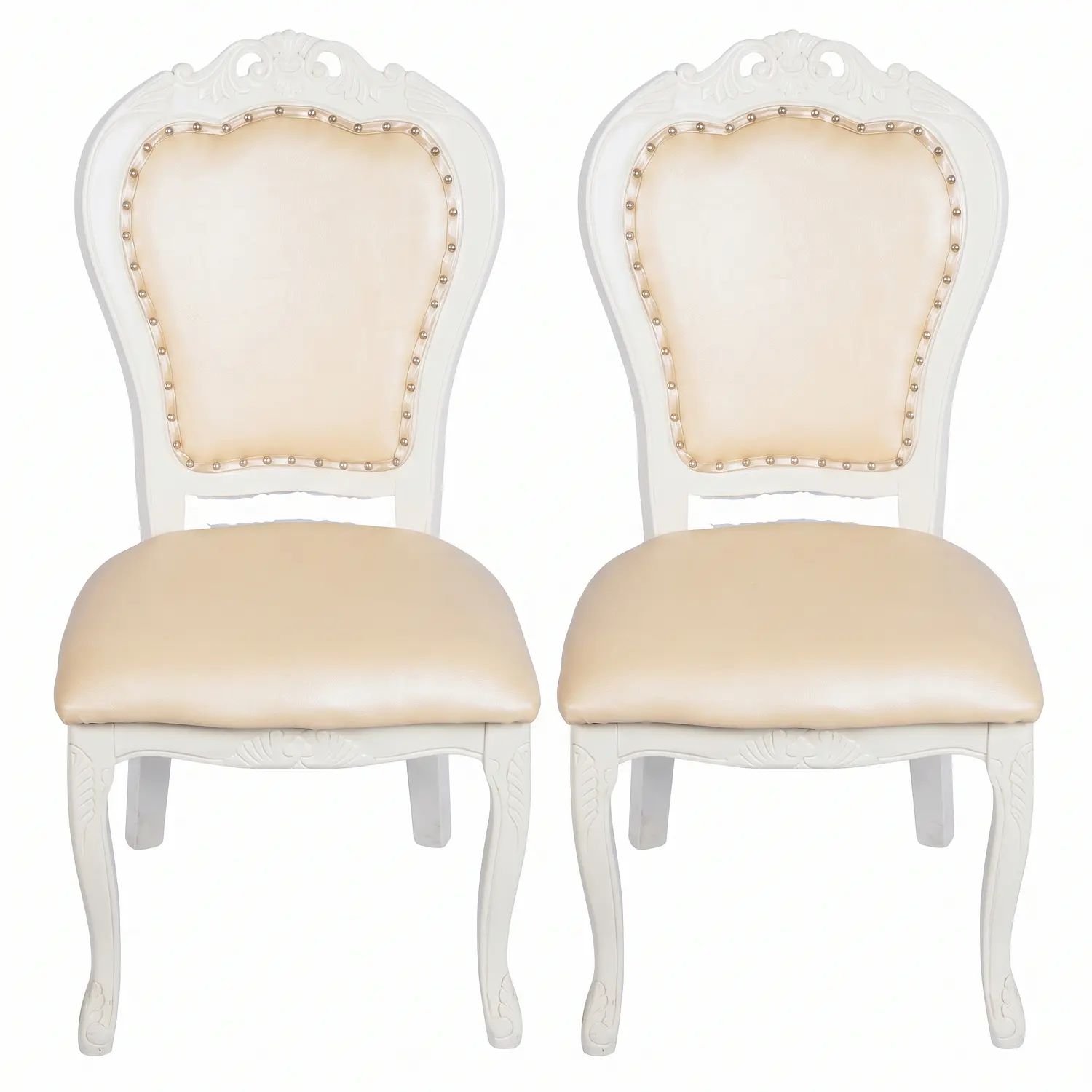Set de 2 Silla Comedor Grecia Blanca de Madera Americana  3