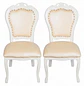 Set de 2 Silla Comedor Grecia Blanca de Madera Americana  - Miniatura 3