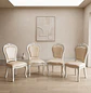 Set de 4 Silla Comedor Grecia Blanca de Madera Americana - Miniatura 1