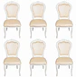 Set de 6 Silla Comedor Grecia Blanca de Madera Americana - Miniatura 3