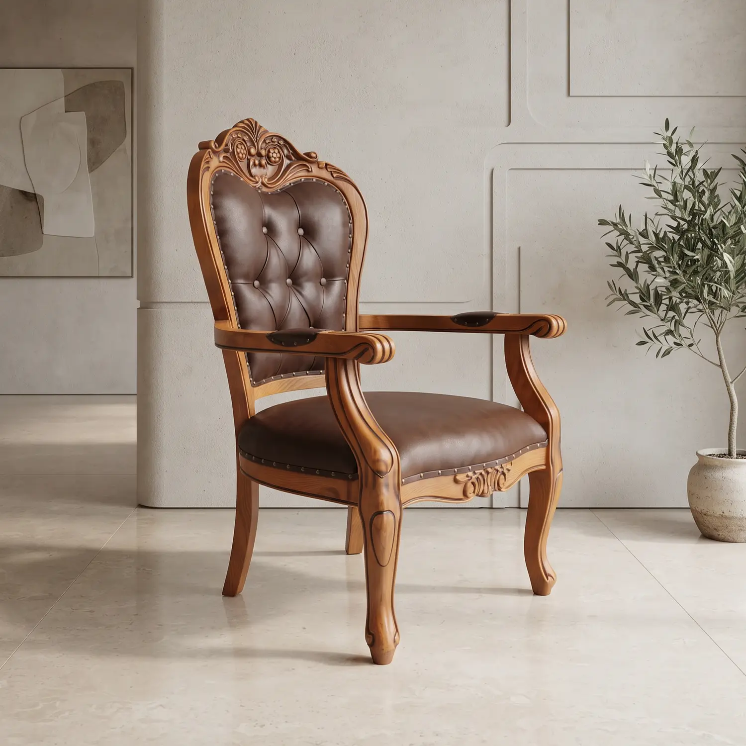 Sitial Irlanda Para Comedor Madera Americana 1