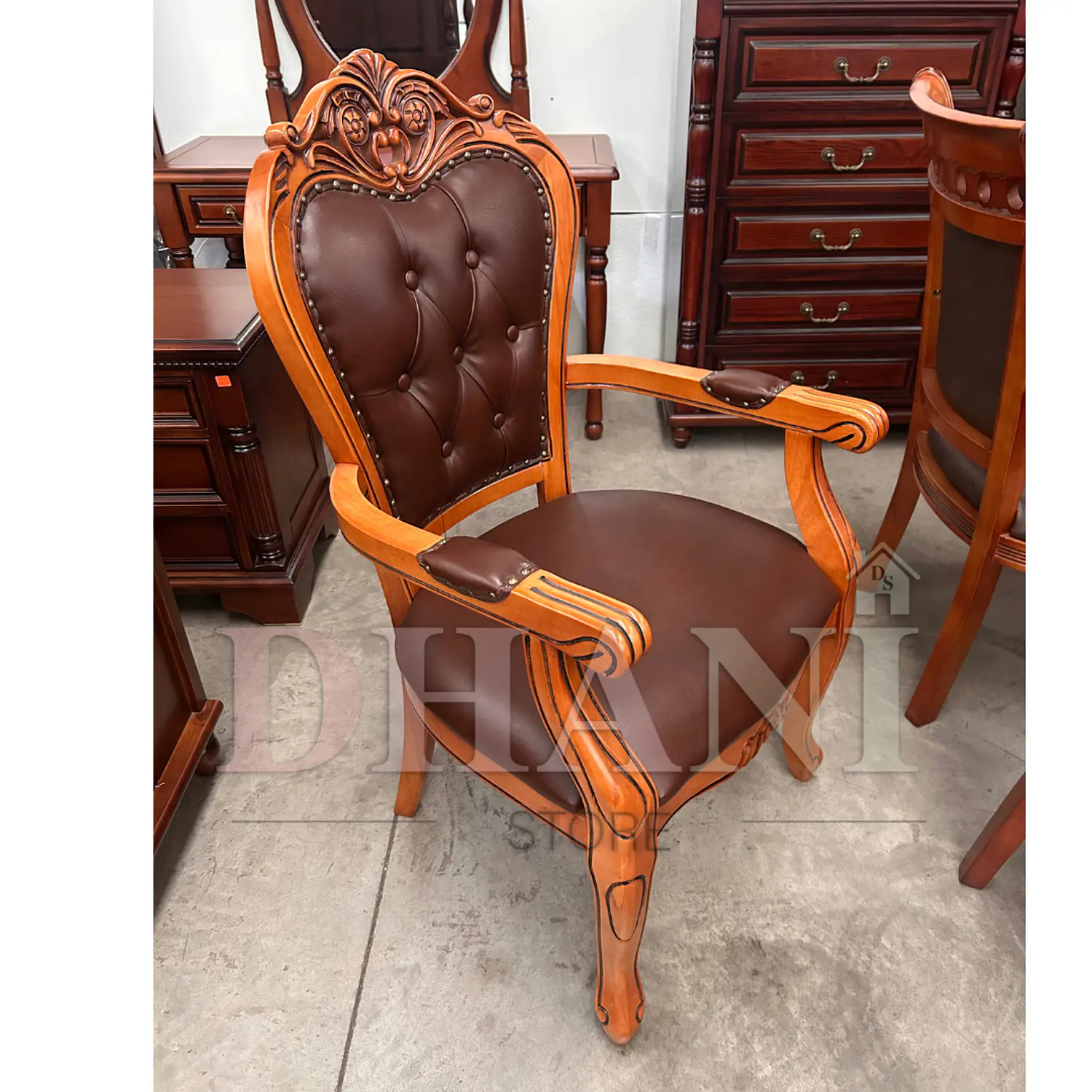Set de 2 Sitiales Irlanda Para Comedor Madera Americana 5