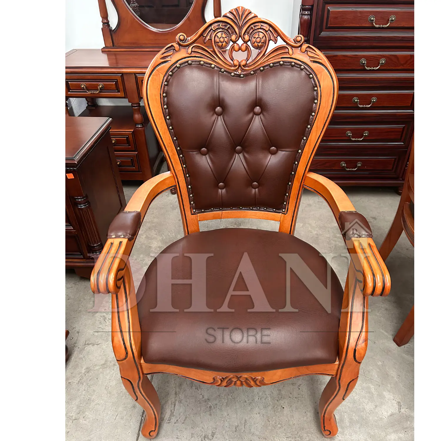 Set de 2 Sitiales Irlanda Para Comedor Madera Americana 6