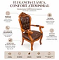 Set de 2 Sitiales Irlanda Para Comedor Madera Americana - Miniatura 2
