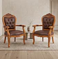 Set de 2 Sitiales Irlanda Para Comedor Madera Americana - Miniatura 1