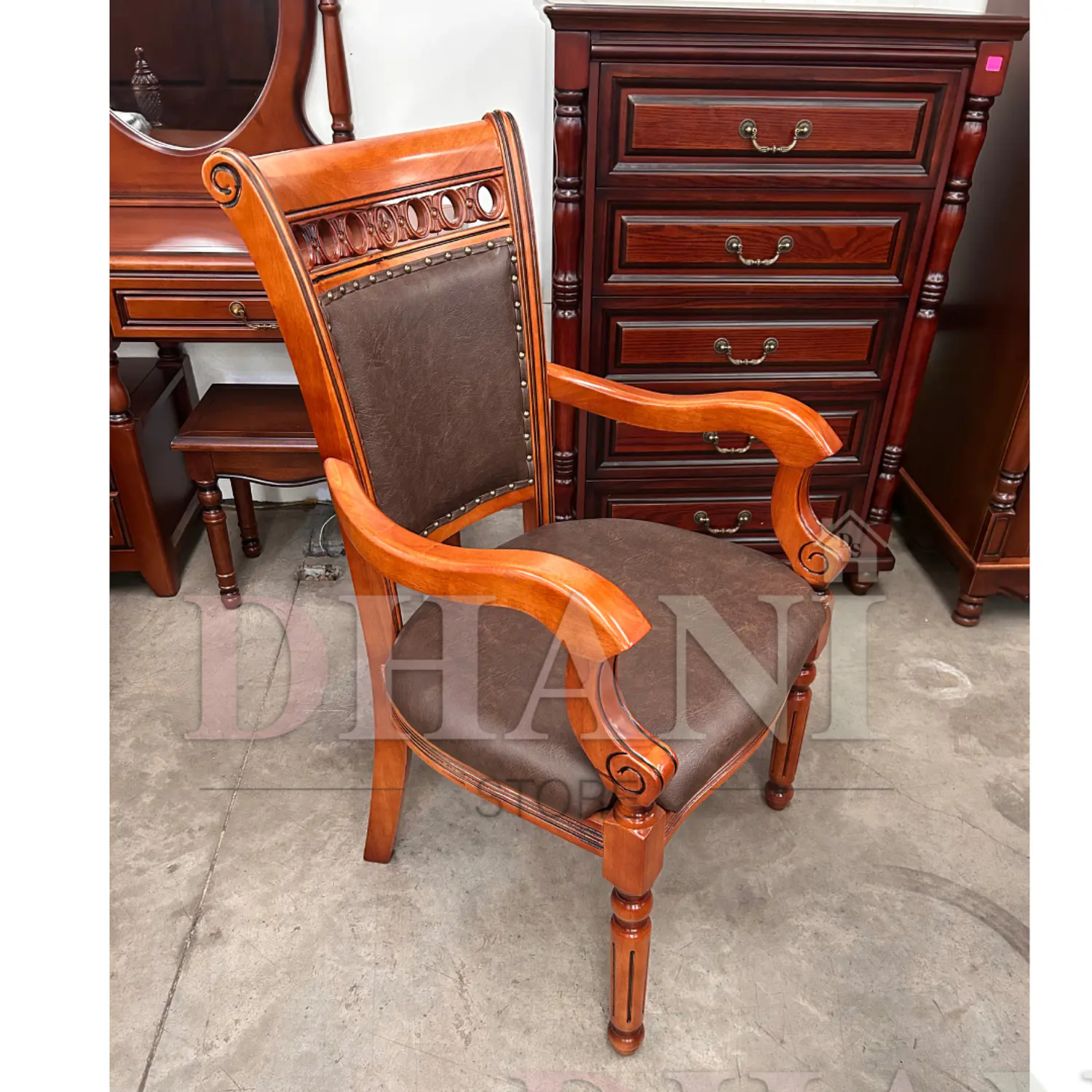 Set de 2 Sitiales Bélgica Para Comedor Madera Americana 6