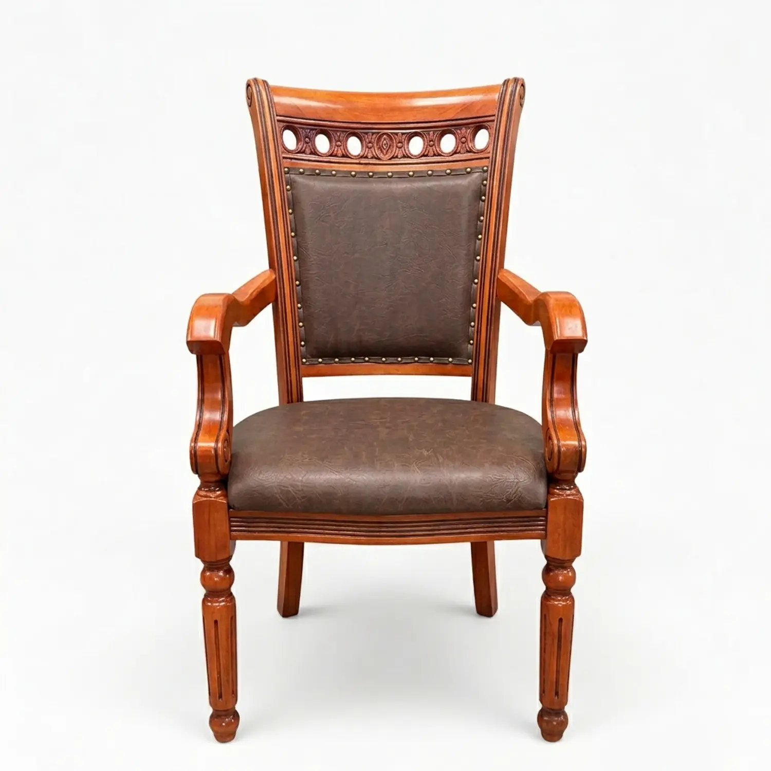 Set de 2 Sitiales Bélgica Para Comedor Madera Americana 4