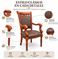 Set de 2 Sitiales Bélgica Para Comedor Madera Americana - Miniatura 2
