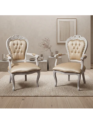 Set de 2 Sitiales Australia Para Comedor Madera Americana
