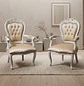 Set de 2 Sitiales Australia Para Comedor Madera Americana - Miniatura 1