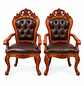 Set de 2 Sitiales Mónaco para Comedor en Madera Americana - Miniatura 3