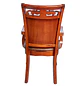 Set de 2 Sitiales de Comedor Roble Americano Caoba Tallada Clásica - Miniatura 6