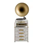 Tocadiscos Clásico Marmoleado Retro Vintage con Mueble - Miniatura 3