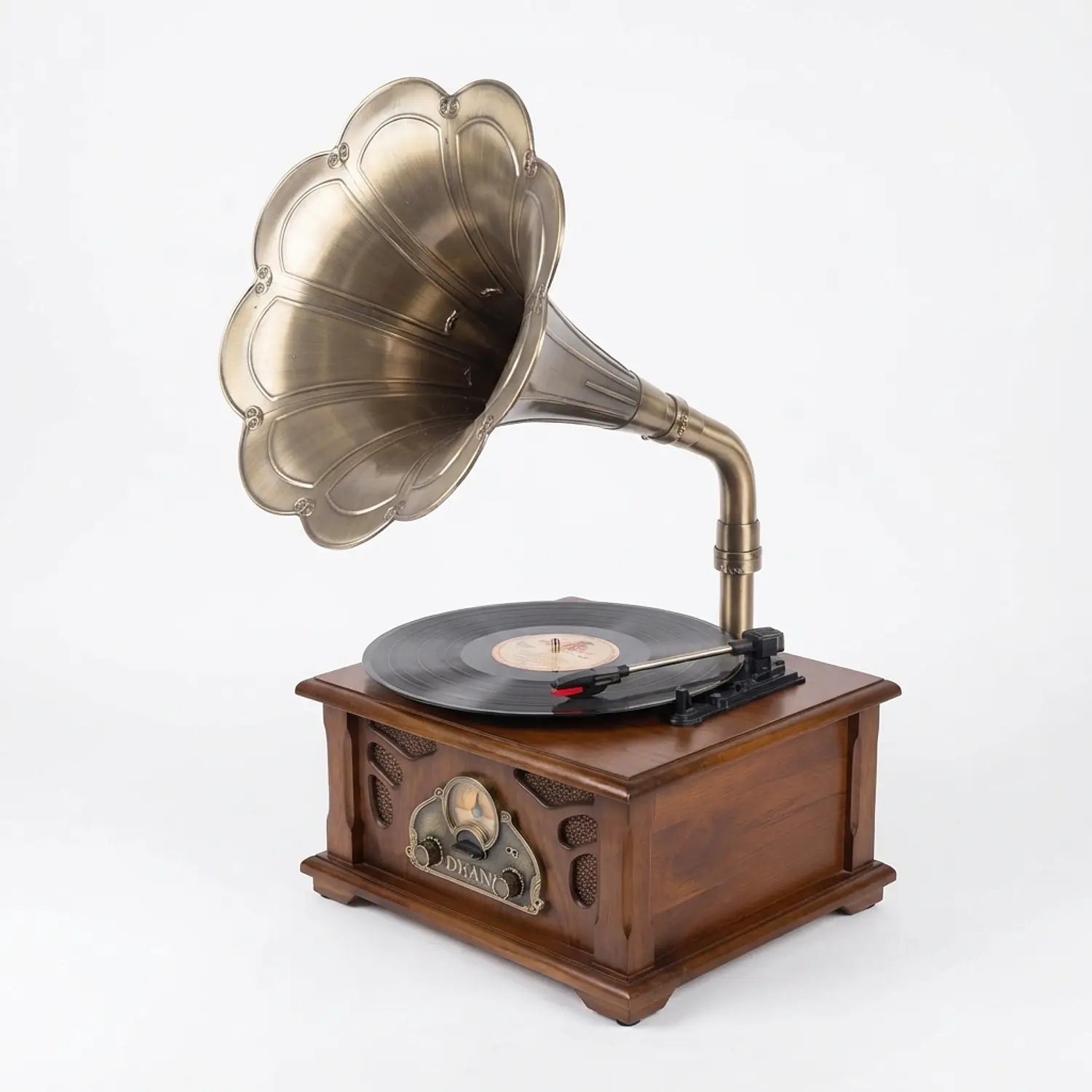 Tocadiscos Caoba Vintage Elegante 5