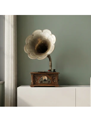 Tocadiscos Caoba Vintage Elegante