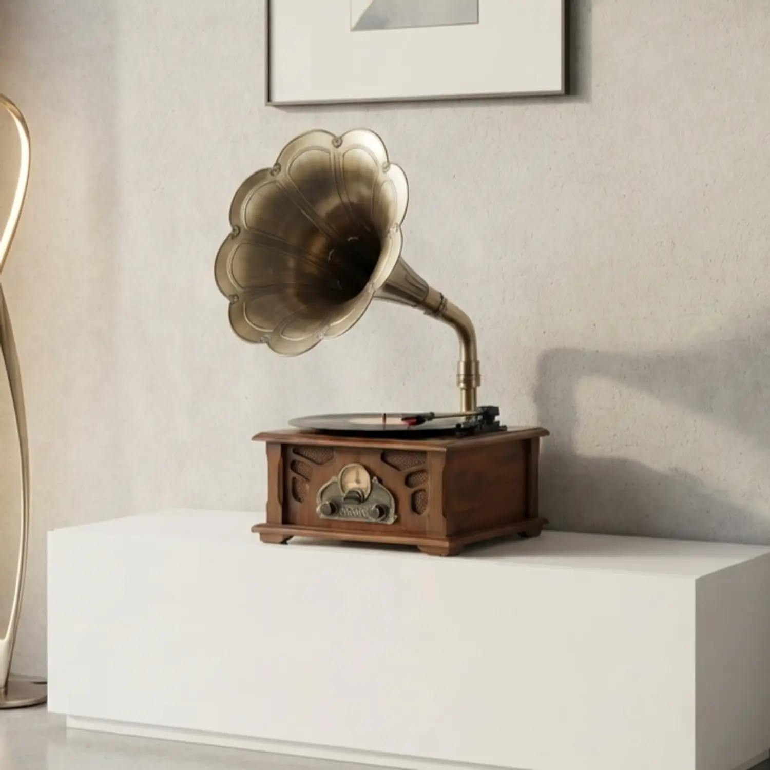 Tocadiscos Caoba Vintage Elegante 3
