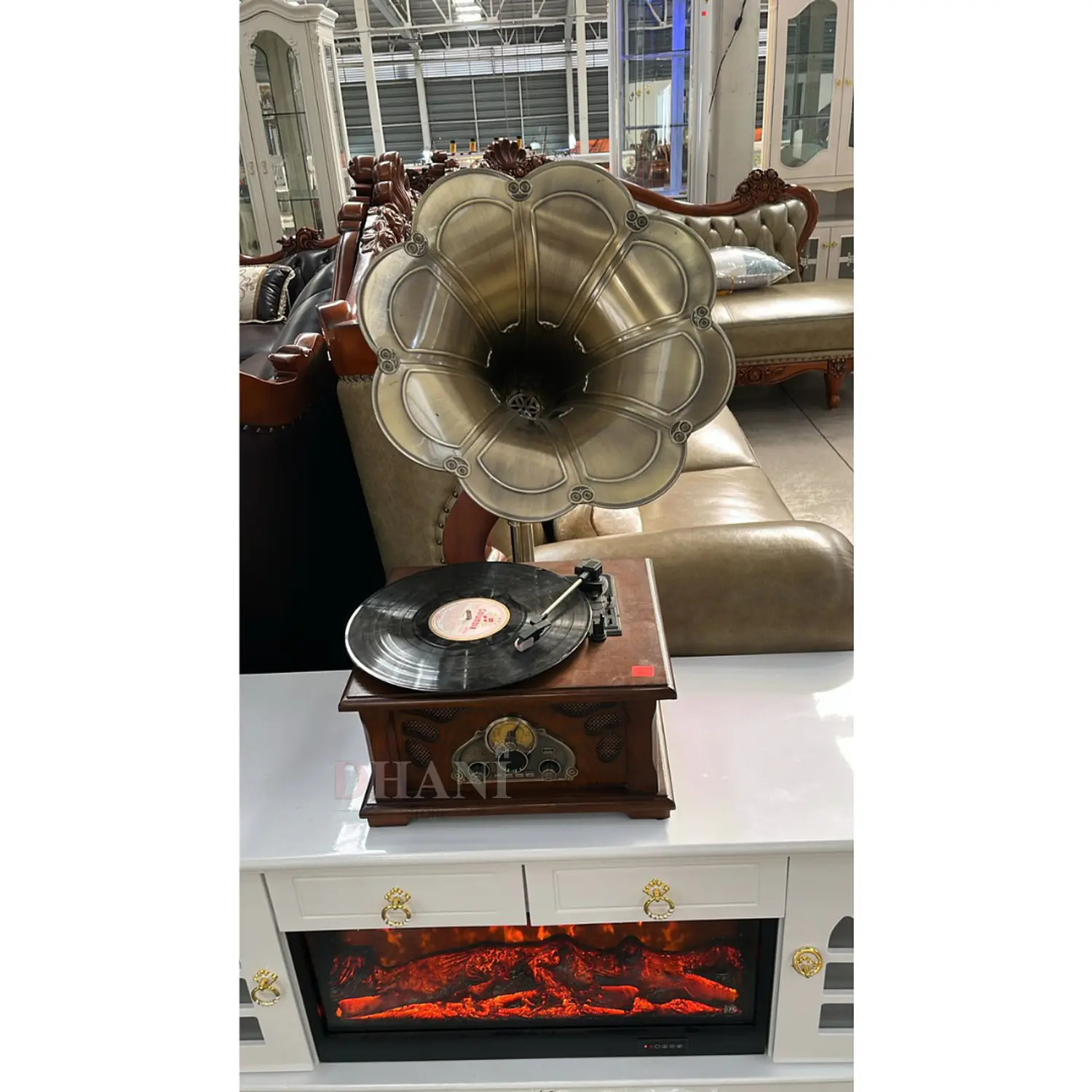 Tocadiscos Caoba Vintage Elegante 6
