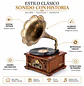 Tocadiscos Caoba Vintage Elegante - Miniatura 2