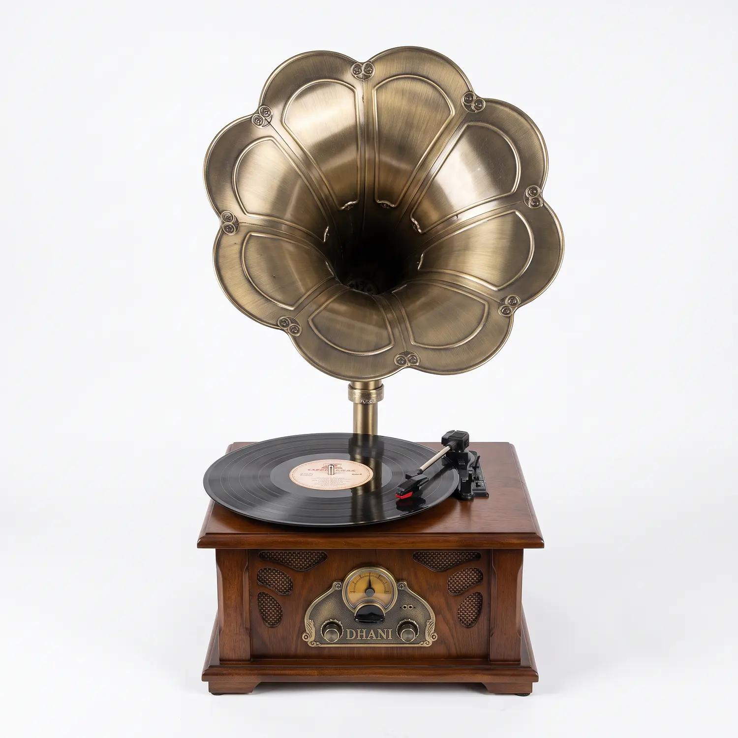 Tocadiscos Caoba Vintage Elegante 4