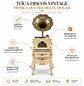 Toca Discos Vintage con Gabeta - Miniatura 2