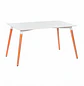 Mesa de Comedor Eame Blanca 120x80 con Patas de Madera de Haya - Miniatura 3