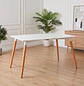 Mesa de Comedor Eame Blanca 120x80 con Patas de Madera de Haya - Miniatura 6
