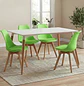 Juego de Comedor Mesa Eames Blanca y 4 Sillas Tulip - Miniatura 7