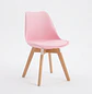 Juego de Comedor Mesa Eames Negra y 4 Sillas Tulip - Miniatura 6