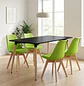 Juego de Comedor Mesa Eames Negra y 4 Sillas Tulip - Miniatura 3