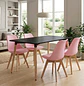 Juego de Comedor Mesa Eames Negra y 4 Sillas Tulip - Miniatura 5