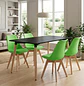Juego de Comedor Mesa Eames Negra y 4 Sillas Tulip - Miniatura 7