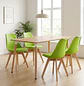 Juego de Comedor Eames MDF con 4 Sillas Tulip - Miniatura 1