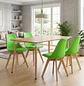 Juego de Comedor Eames MDF con 4 Sillas Tulip - Miniatura 7